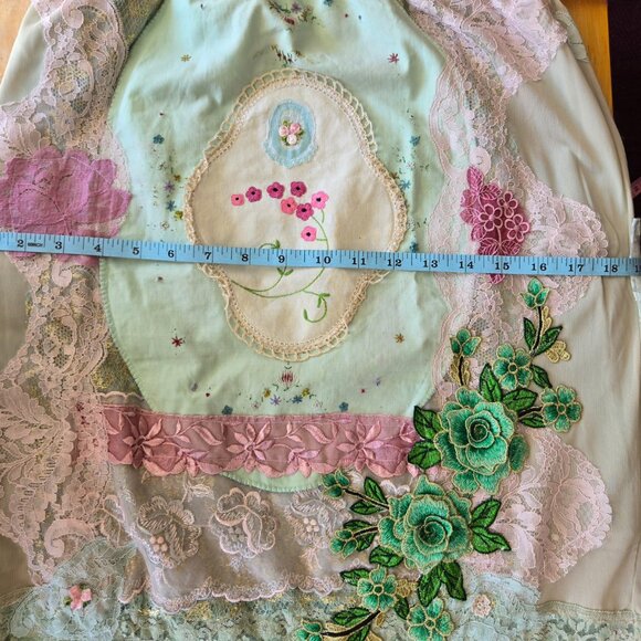 Sage Green Lace Maxi Skirt | Roselani Jasmin | Size Medium - Large - Picture 11 of 11